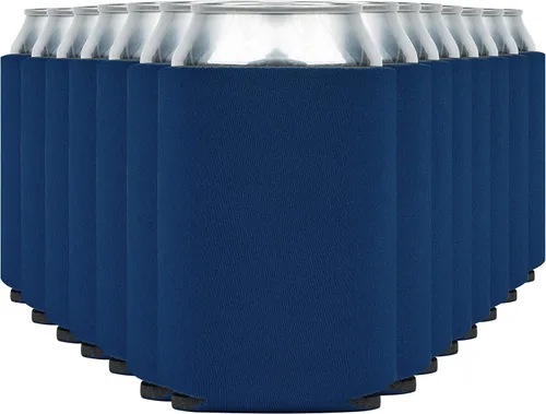 Miniatura 43 de Fundas enfriadoras de latas de cerveza en blanco (paquete de 14) fundas enfriadoras de latas de cerveza con aislamiento suave - Fundas negras lisas
