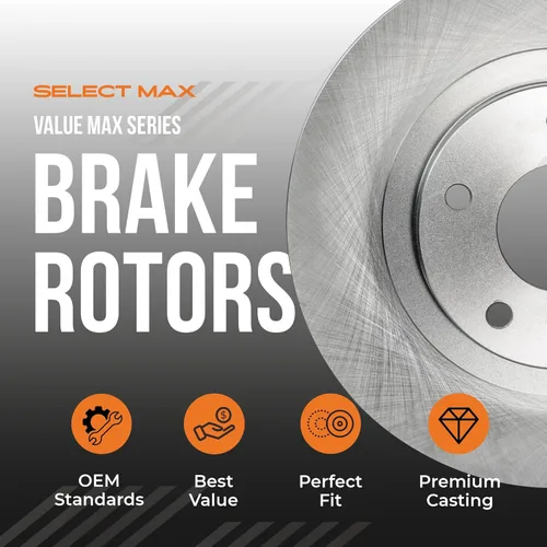 Miniatura 6 de Max Advanced Brakes Kit de freno delantero compatible con Hyundai Tucson 2010 2011 2012 compatible con Kia Sportage FWD, rotores de freno de disco