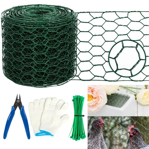Miniatura 9 de Red de alambre floral, red de malla de 4 x 118 pulgadas con alicates, protege las plantas y decora el arco de flores, manualidades de bricolaje