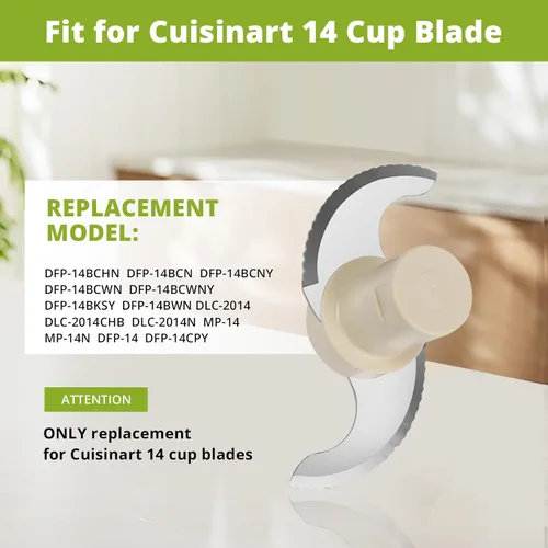 Miniatura 4 de Cuchilla para procesador de alimentos Cuisinart de 14 tazas de repuesto para el modelo DLC-2014, DFP-14BCNY, DFP-14BCN, DFP-14BWN - SOLO