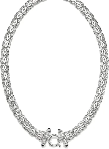 Miniatura 4 de Ross-Simons Collar bizantino de plata esterlina con ónix negro