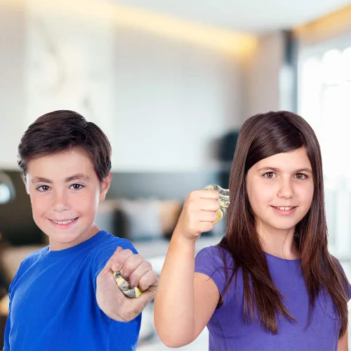Miniatura 5 de ArtCreativity Juego de 4 juguetes para aliviar el estrés, para niños y adultos, recuerdos de fiesta de casino, sensoriales para niños, suministros