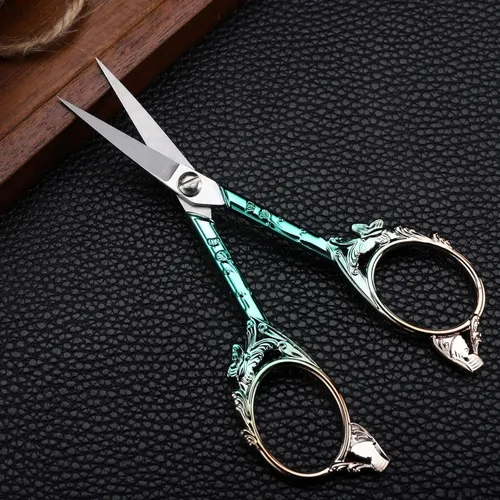 Miniatura 3 de YOUGUOM Tijeras pequeñas para bordar para manualidades, obras de arte, punto de cruz, hilo de costura, tijeras de hilo de hilo de 4.7 pulgadas