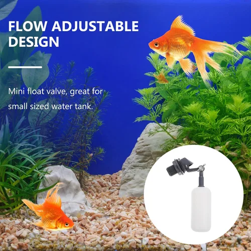 Miniatura 6 de Mini válvula de flotador de 7.08 pulgadas, control automático de nivel de agua con tuerca ajustable para humidificador, máquina de hielo de acuario