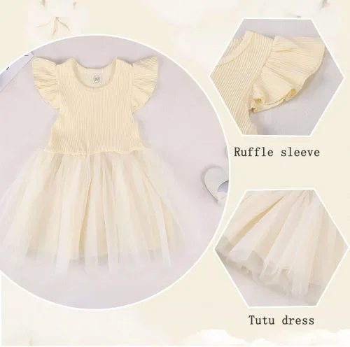 Miniatura 3 de Vestido tutú para niñas pequeñas, vestido de tul de manga larga para otoño, invierno, vacaciones, cumpleaños, fiesta, 1-5 años