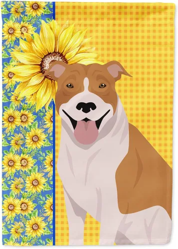 Miniatura 11 de Caroline's Treasures WDK5331CHF - Bandera de verano con diseño de girasoles rojos y blancos, manga grande, para porche, para colgar en la pared