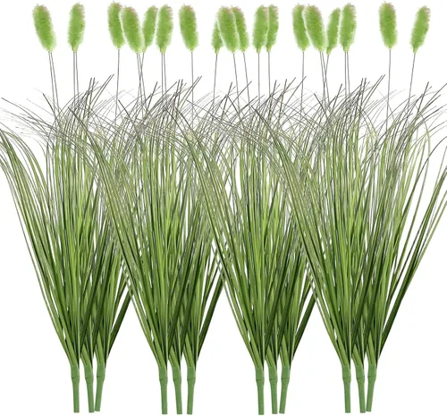 Miniatura 9 de FOIMAS 24pcs Artificial Grass Plants,9.84" Faux Shrubs Wheat Grass Greenery Stems Fake Plants for Indoor Outdoor Home Decoration
