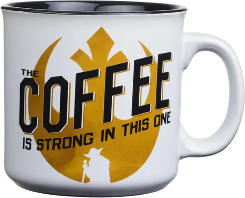 Miniatura 18 de Silver Buffalo Star Wars The Mandalorian The Child Stands, taza de café de cerámica, 20 onzas The Child Stands-Negro