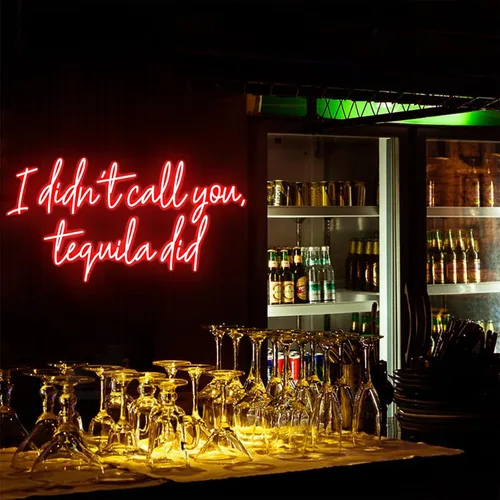 Miniatura 13 de Letrero de neón con texto en inglés «All You Need Is Tequila» de 23 pulgadas, para decoración de pared para el hogar, bar, pub, club