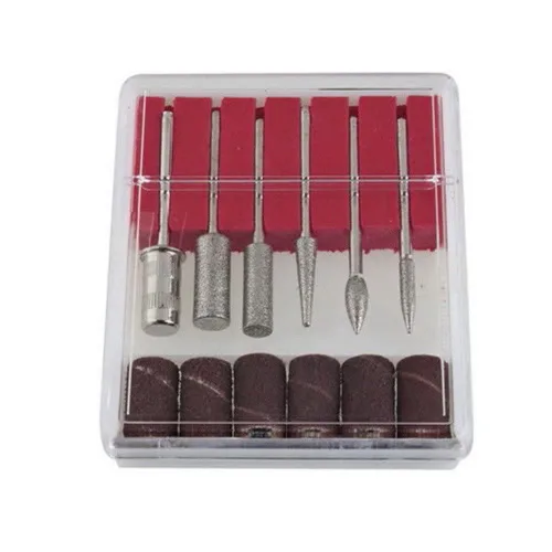 Miniatura 5 de Taladro eléctrico de uñas para uñas acrílicas, pluma de manicura profesional USB con 6 brocas intercambiables para uñas