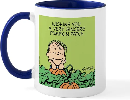 Miniatura 104 de CafePress Sincere Pumpkin Patch Mug Taza de café de cerámica de 11 oz (11.0 fl oz)