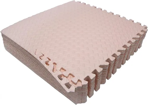 Miniatura 13 de SkyBlue 12 X (24 pies cuadrados) Alfombrilla de piso de gimnasio de 24 x 24 pulgadas de espuma EVA entrelazada para ejercicio de fitness, Celeste