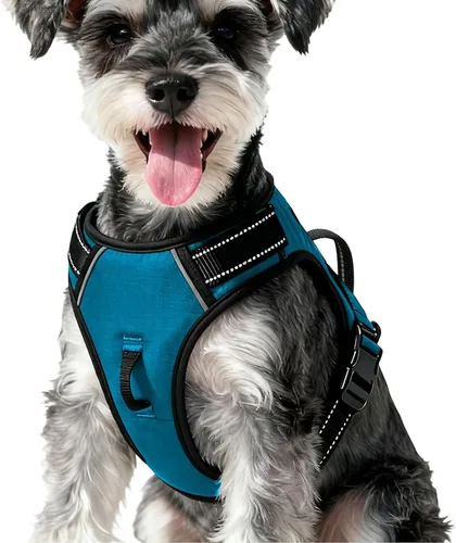 Miniatura 115 de Arnés para perro sin tirones, chaleco reflectante ajustable y acolchado para mascotas con asa de fácil control, fácil de llevar con nudo elegante