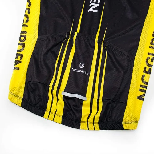 Miniatura 5 de Camiseta de ciclismo de manga corta para hombre, ropa de bicicleta de montaña, pantalones cortos acolchados 4D, conjunto de camisa de ciclismo