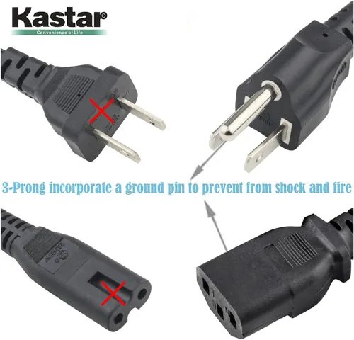 Miniatura 5 de Kastar Adaptador de CA, fuente de alimentación LCD 12V 5A 60W para Benq Monitor LCD FP2081 FP450 FP547 FP553 FP557 FP563 FP567 FP581 FP581 FP591