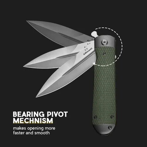 Miniatura 6 de Ganzo Adimanti Samson-BR Cuchillo plegable de bolsillo D2 Hoja de acero Mango antideslizante G10 con clip Cuchillo de bolsillo para caza, pesca