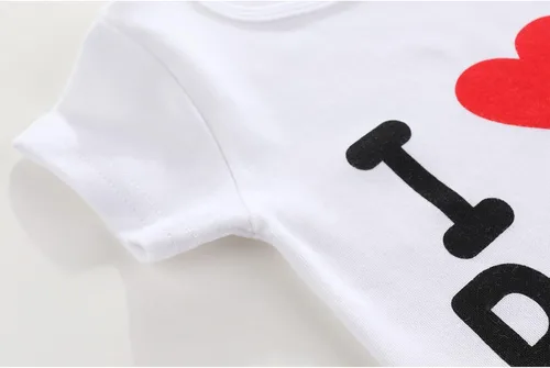Miniatura 7 de ZAV Ropa de bebé unisex para bebés, gemelas I Love Papa I Love Mama
