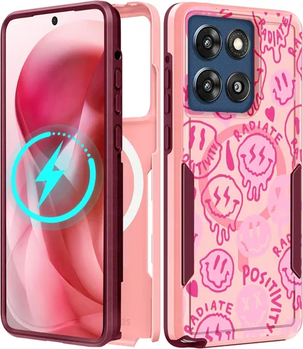 Miniatura 81 de Funda para Moto G 5G 2024 – Compatible con MagSafe para mujeres y niñas, bonita funda protectora magnética para teléfono, diseño femenino Kawaii