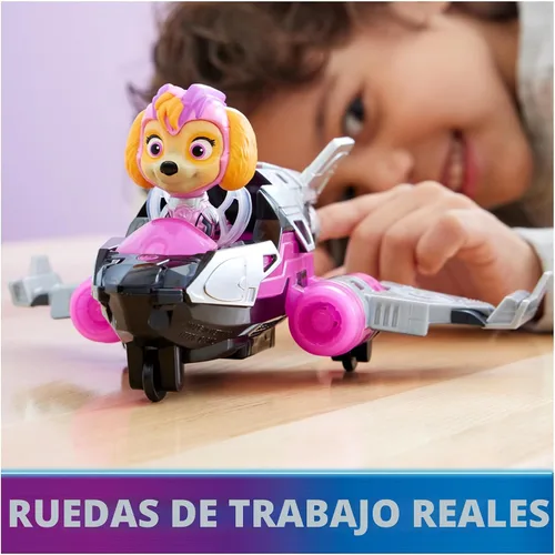 Miniatura 6 de Paw Patrol: The Mighty Movie, juguete de avión con figura de acción Skye Mighty Pups, luces y sonidos, juguetes para niños y niñas mayores de 3 años