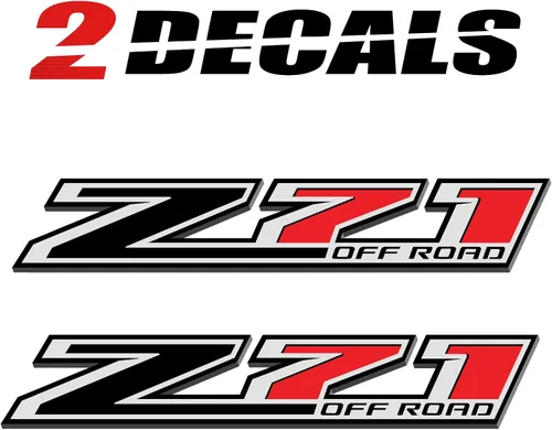 Miniatura 7 de Calcomanías todoterreno Z71 para camiones - 2014-2018 Adhesivos para costados (Z71 todoterreno 4 piezas)