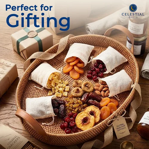 Miniatura 9 de Celestial Gifts Bolsas de muselina con cordón, 25 piezas, 3 x 4 pulgadas, 100% algodón, bolsas reutilizables para joyas, té, especias, regalos 3x4