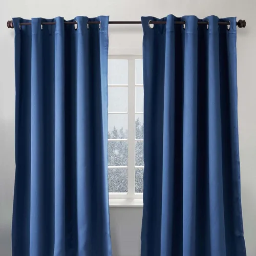 Miniatura 13 de LUXE WEAVERS Eco Collection - Par de paneles de ventana, color crema, 100% opacas, 63 pulgadas de largo