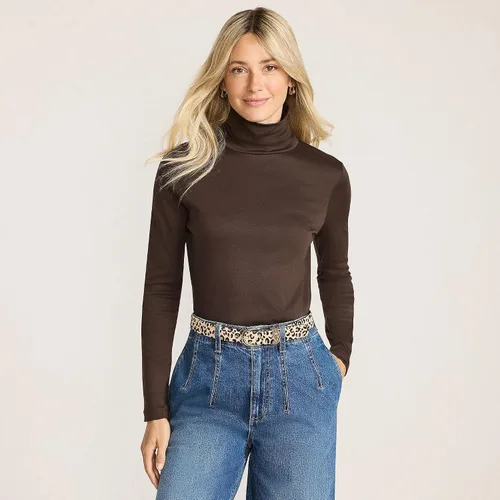 Miniatura 19 de Lands' End Supima - Suéter de cuello alto y mangas largas para mujer