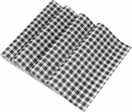 Miniatura 8 de NATURALABEL 100 hojas de papel de 12 x 7.5 pulgadas, color blanco y negro, resistentes a la grasa y al agua, para envolver sándwiches, burritos
