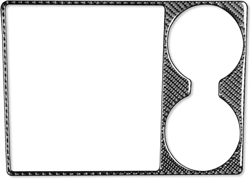 Miniatura 2 de 1 portavasos, caja de cambios, cubierta de control, consola central, caja de almacenamiento, marco de panel, adhesivo de fibra de carbono real