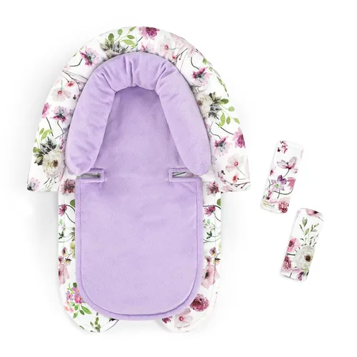 Miniatura 12 de GFU Apoyo para la cabeza del asiento de coche para recién nacido, 2 en 1 Apoyo para la cabeza y el cuerpo del asiento de coche para bebé