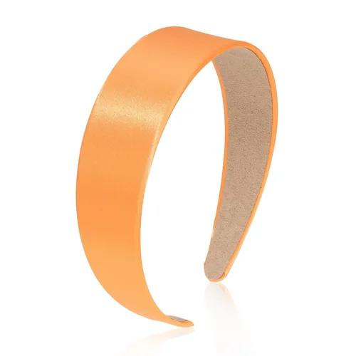 Miniatura 15 de Wecoe Diadema azul bebé de 1.6 pulgadas de ancho, diadema de satén de seda para mujer, antideslizante, a la moda, banda lisa para el cabello