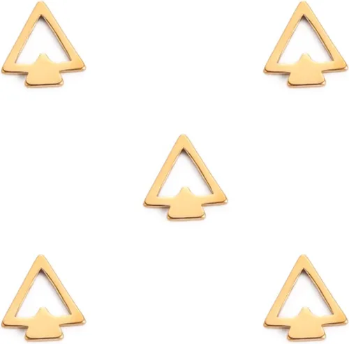 Miniatura 29 de kkjoy 5 dijes de acero inoxidable para hacer joyas y manualidades, varios colgantes pequeños, suministros de manualidades, accesorios para pulseras