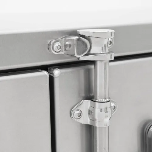 Miniatura 6 de HD Ramps Gabinete de herramientas de aluminio resistente con cerradura para remolque, 60 x 18 x 24 pulgadas, caja de herramientas para camiones