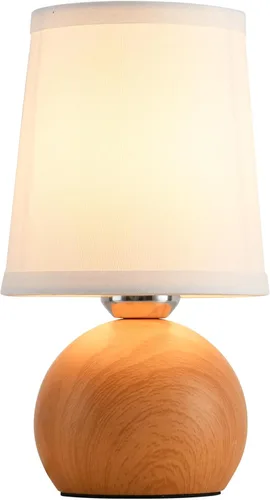 Miniatura 8 de Lámpara de mesa moderna de cabecera, lámpara de cabecera pequeña, lámpara de mesita de noche para dormitorio con pantalla de tela y acabado