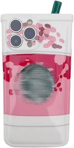 Miniatura 7 de Funda protectora para iPhone 13, linda, a prueba de golpes, con diseño de caricaturas divertidas en 3D, diseño único kawaii, café con leche, taza