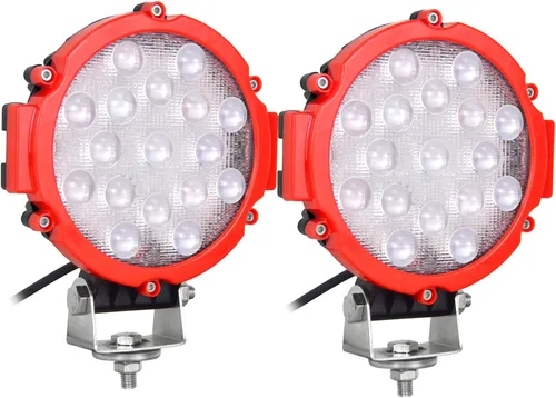 Miniatura 15 de AUXTINGS 2 piezas 7 pulgadas 36 W inundación Led barra de luz fuera de carretera lámpara de conducción para Jeep ATV SUV mina barco fuera