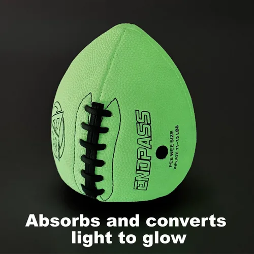 Miniatura 3 de Equipo de práctica de entrenamiento de fútbol americano ENDPASS con luz de absorción de pase y captura, que brilla en la oscuridad, para mejorar