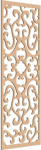 Miniatura 86 de Smithfield Paneles de pared decorativos de madera con calado, 13 3/8 pulgadas de ancho x 34 3/8 pulgadas de alto x 3/8 de alto, roble rojo rojo