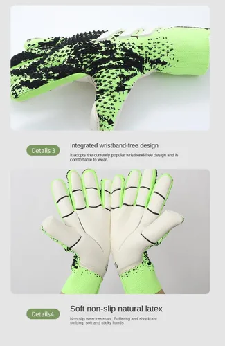 Miniatura 2 de SteJar Histarstore5 - Guantes de portero de fútbol, guantes de entrenamiento de portero, agarre fuerte, antideslizantes y transpirables para adultos