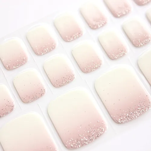 Miniatura 2 de Alice & Bella Tiras de pedicura de gel semicuradas (Bella's Fave) para uñas de los pies Adhesivo suave Requiere luz UV Calidad de salón