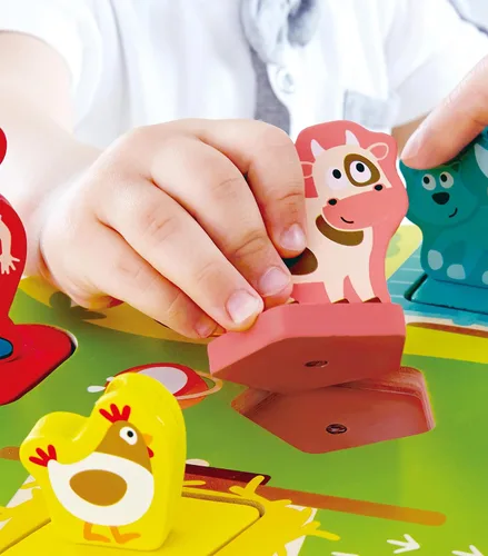 Miniatura 7 de Hape – Farmyard Sound Puzzle Game (10 pieza), multicolor, 5" x 2