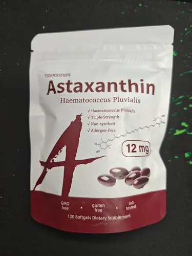 Miniatura 7 de Zions Astaxantina orgánica de 12 mg, vitaminas para la piel de triple fuerza para mujeres con actividad antioxidante, apoya la salud inmunológica