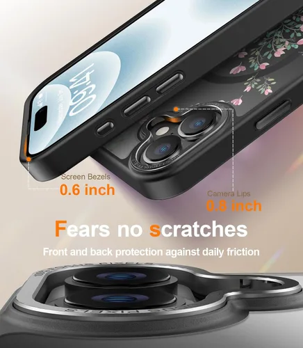 Miniatura 275 de Goodon para iPhone 15 Pro Max con protector de pantalla de privacidad, compatible con Magsafe, funda translúcida mate a prueba de golpes - Linda