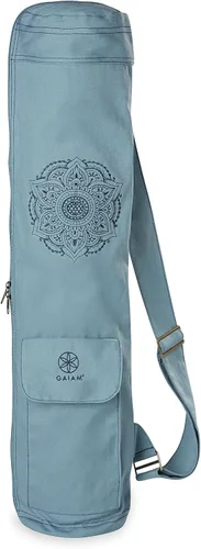 Miniatura 2 de Gaiam Bolsa de Esterilla de Yoga Cargo, Portador de Esterilla de Yoga con Cremallera Completa con Correa Ajustable, Bolsillo Frontal y Exterior