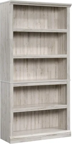 Miniatura 27 de Sauder Estantería de libros de madera de 5 niveles Librería multipropósito para oficina en casa, sala de estar, en acabado Negro Estate Estate Negro