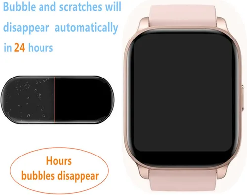 Miniatura 3 de Protector de pantalla compatible con TOOBUR IDW17 Smart Watch 2.01 (paquete de 6) película suave de TPU transparente, compatible con OCTANDRA