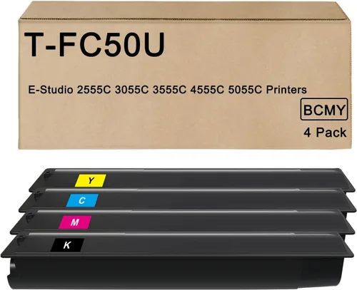 T-FC50U TFC50U - Cartucho de tóner de repuesto para Toshiba T-FC50U-K T-FC50U-C T-FC50U-M T-FC50U-Y para impresora Toshiba E-Studio 2555C 3055C