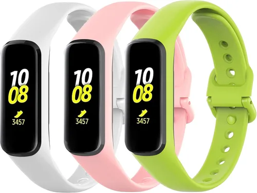 Miniatura 8 de Compatible con Samsung Galaxy Fit2 SM-R220 Bandas para mujeres y hombres, correas de repuesto de silicona deportivas ajustables para Samsung Galaxy