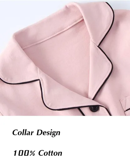 Miniatura 3 de Mallimoda Conjunto de pijama de algodón para niños, pijamas de manga larga con botones