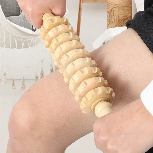 Miniatura 5 de Masajeador de madera para terapia de madera, herramientas de masaje para moldear el cuerpo, fascia, celulitis, músculos y abdomen, masajeador